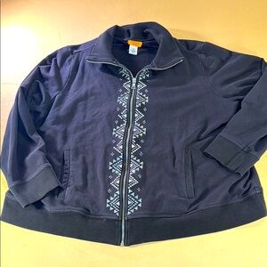 Ruby Road women’s jacket zip front size one X black front pockets